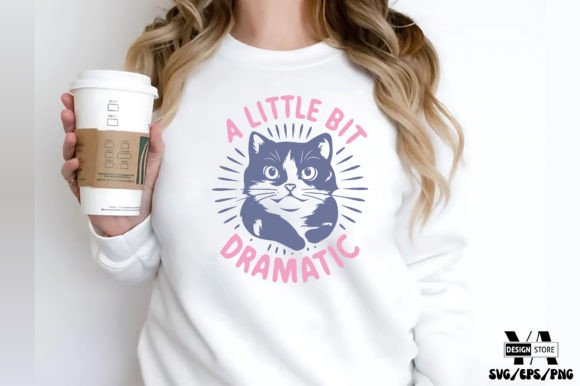 Download A Little Bit Dramatic Funny Cat SVG - Dramatic Collection