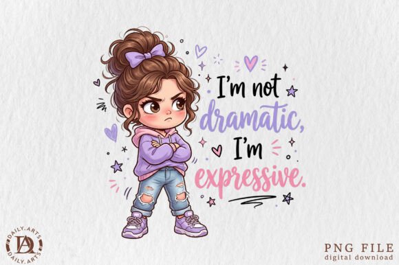 Download Dramatic Girl PNG, Sassy Quote PNG - Dramatic Collection