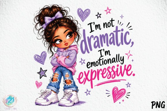 Download Dramatic Girl Sublimation PNG - Dramatic Collection